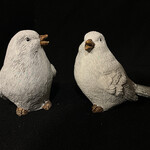 **3.25" Glittered Bird Figurine 2A