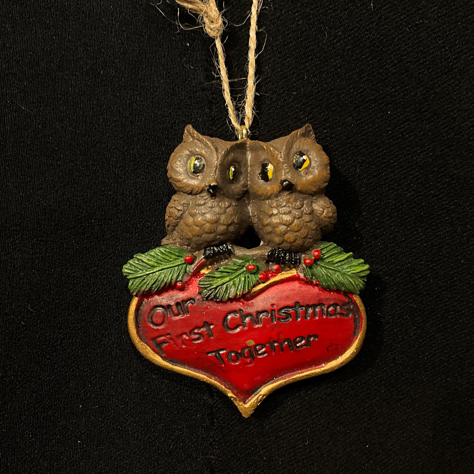 Owl Couple First Christmas