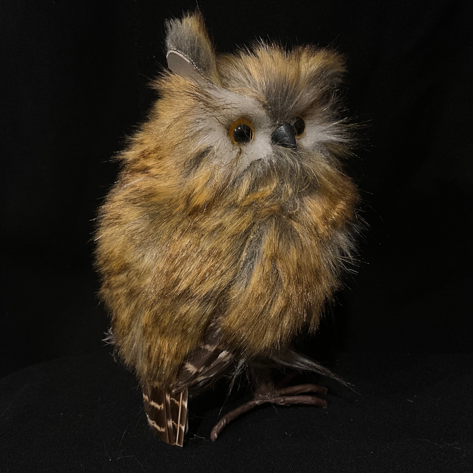 **7.5" Brown/White Standing Owl 2A