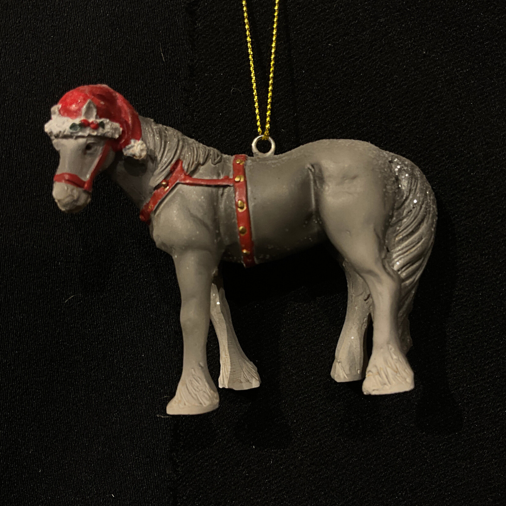 **Christmas Pony Orn 2A (Grey only)