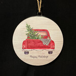 **6.5” Tree or Truck Disk Ornament 2A