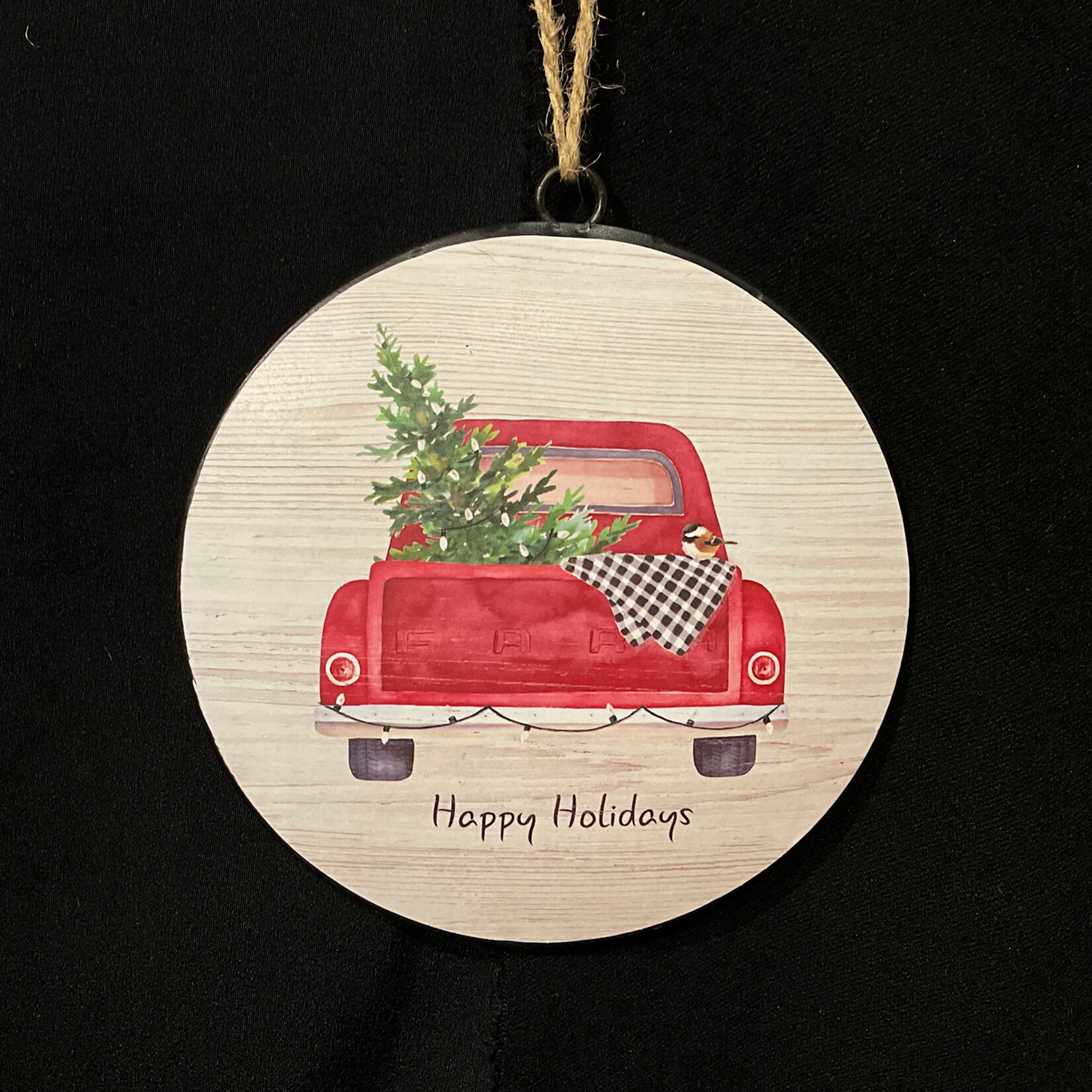 **6.5” Tree or Truck Disk Ornament 2A