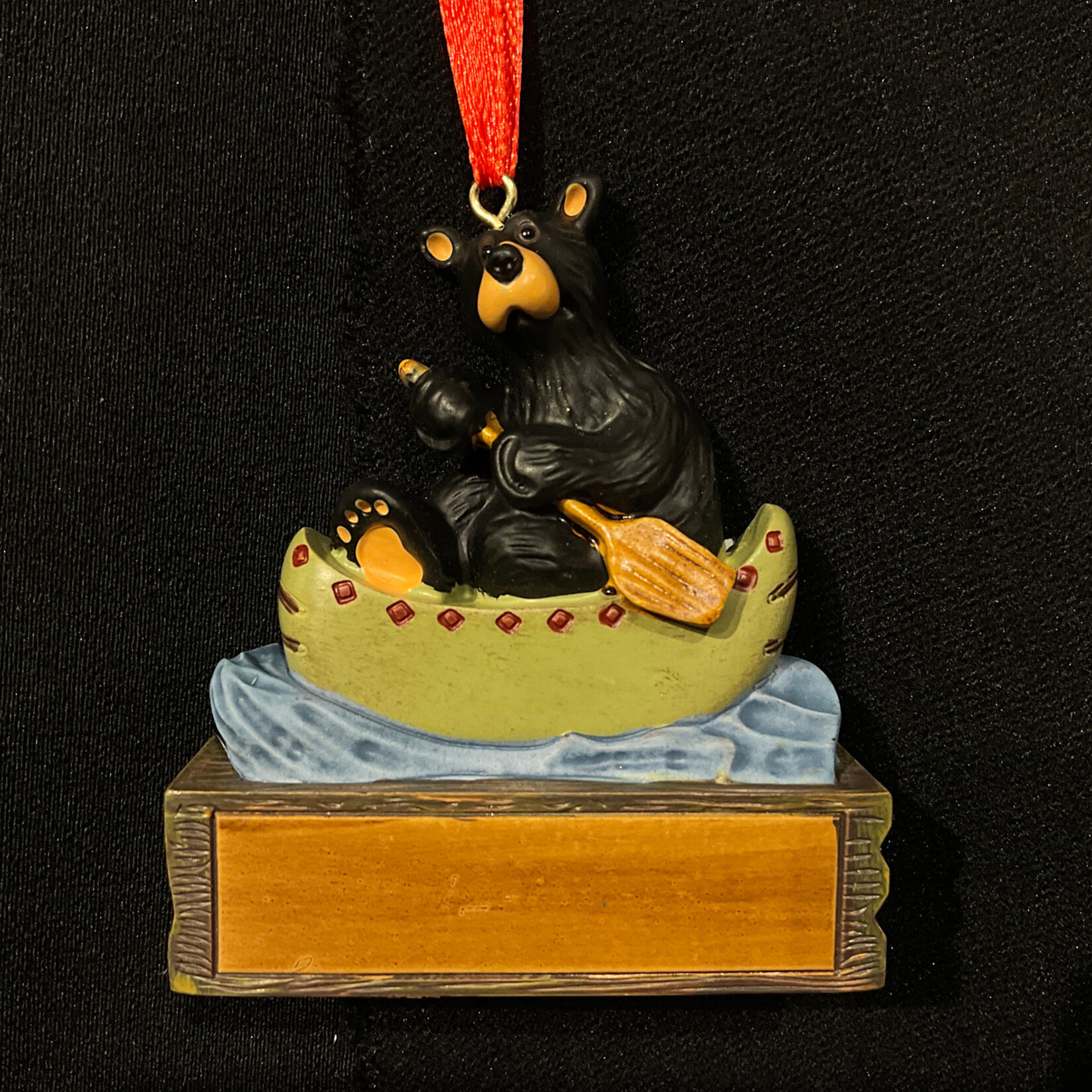 Bear Paddle Canoe Orn
