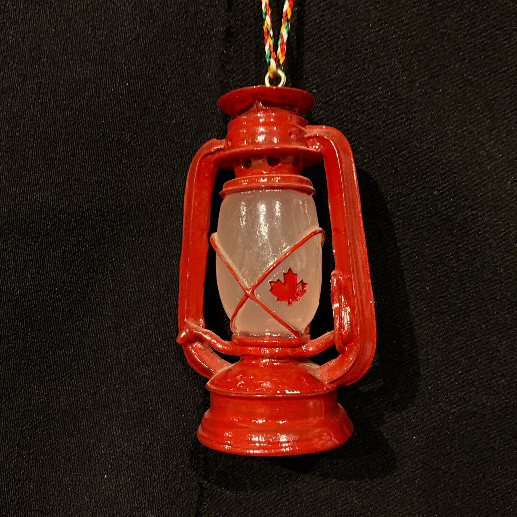 **Red Hurricane Lantern Ornament