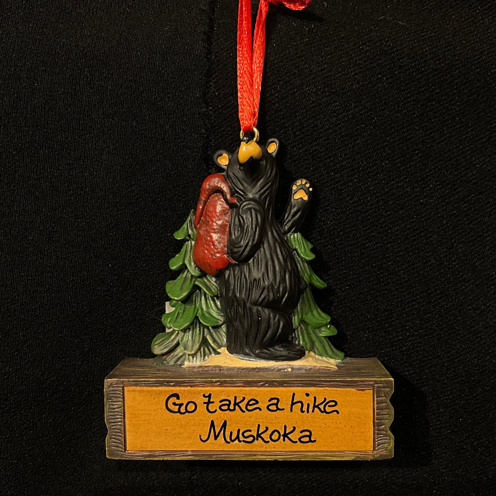 Hiker Bear Magnet/Orn