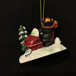 Bear Snowmobiler Ornament