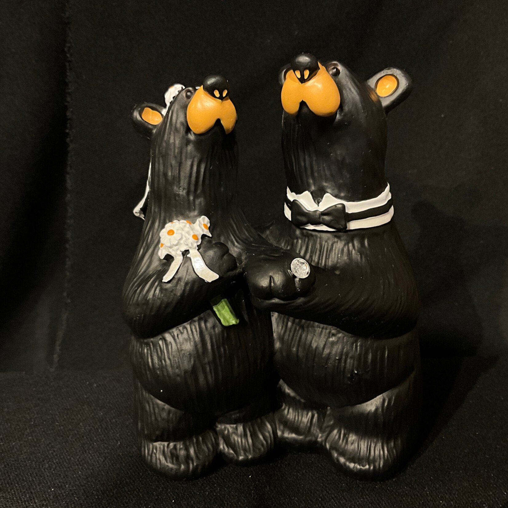 5.25" Bear Wedding Couple Figurine