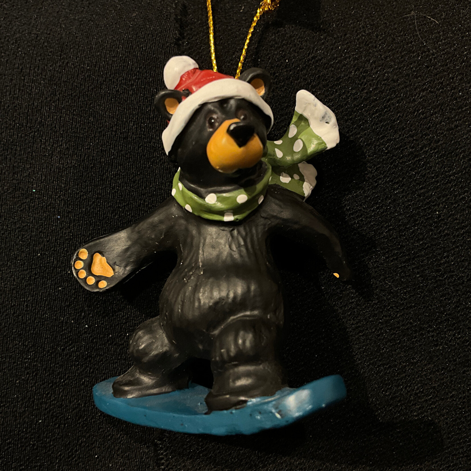 **Bear Snowboarder Ornament