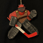 **6" Wood Goalie Ornament