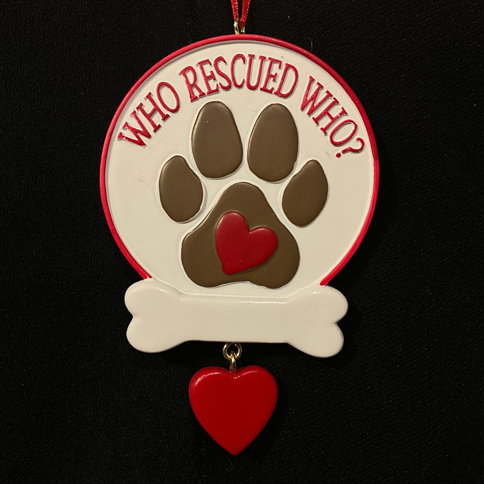 * Rescue Dog Ornament 3A