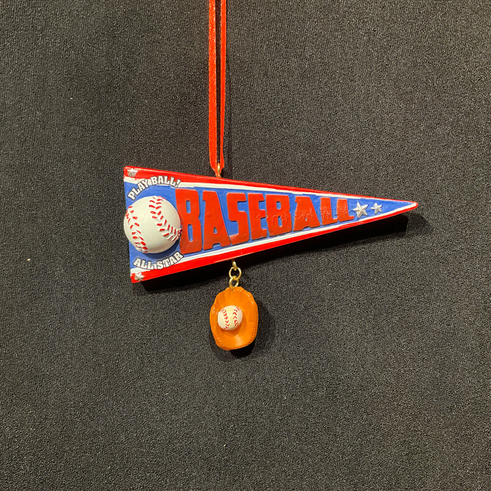 Baseball Pennant Orn