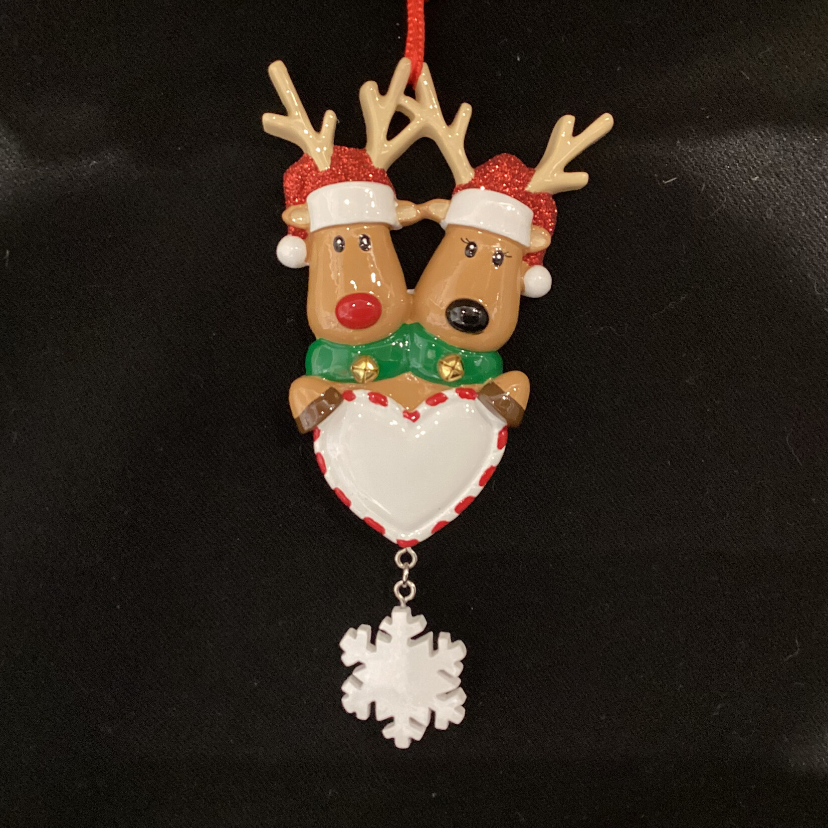 Red Nosed Reindeer Couple Orn