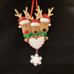 Red Nosed Reindeer Family Orn - 3