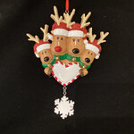 Red Nosed Reindeer Family Orn - 4