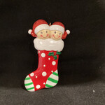 Couple in Stocking Ornament