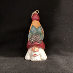 Pinecone Tall Hat Santa Orn