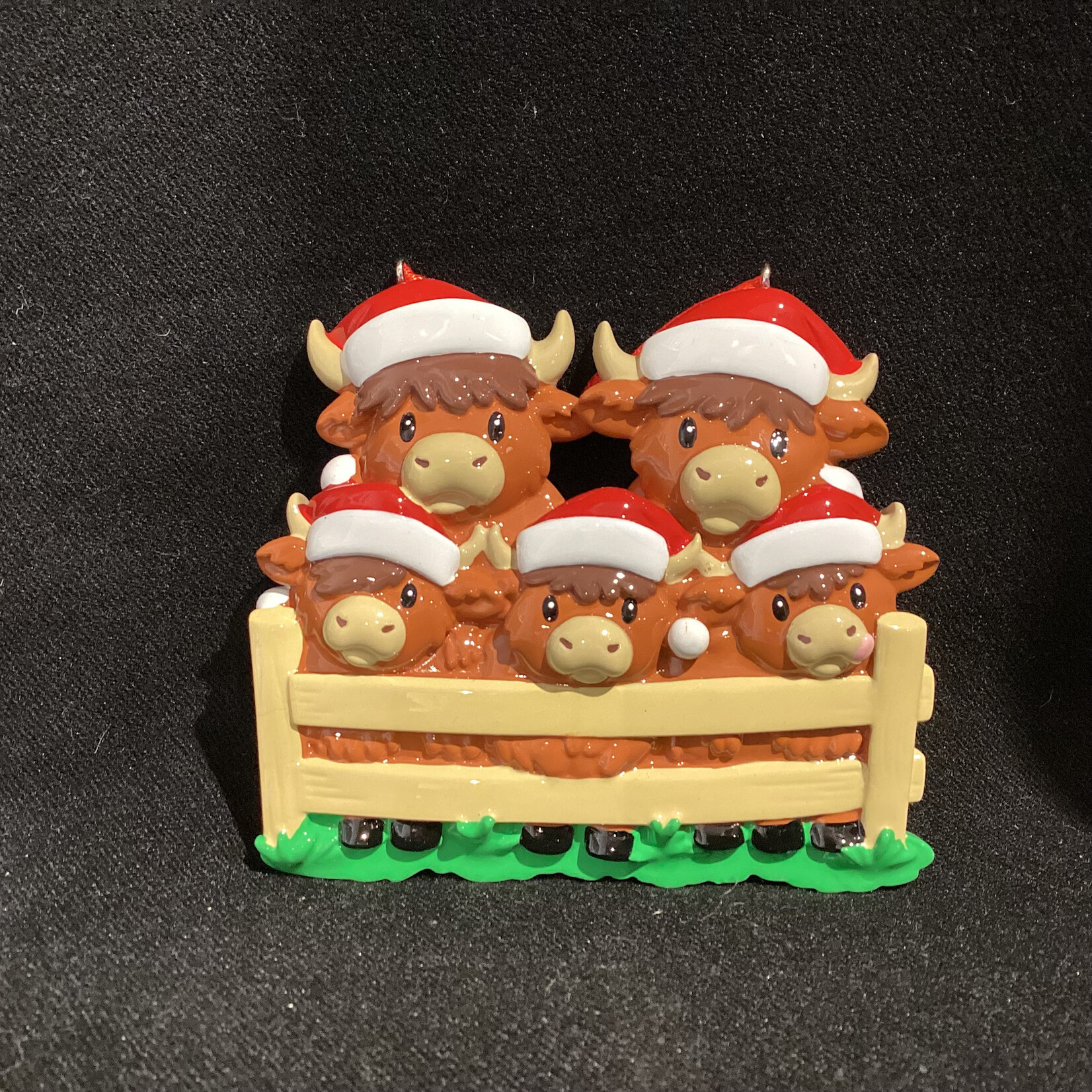 Highland Cow Family Orn - 5
