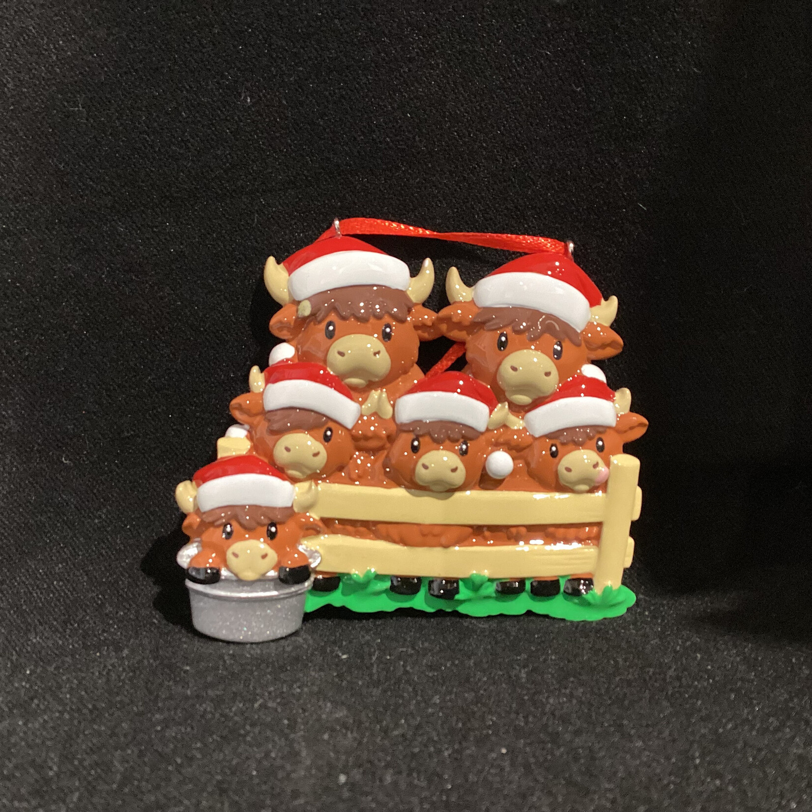 Highland Cow Family Orn - 6