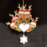 Red Nosed Reindeer Family Orn - 5