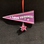 Dance Team Pennant Orn