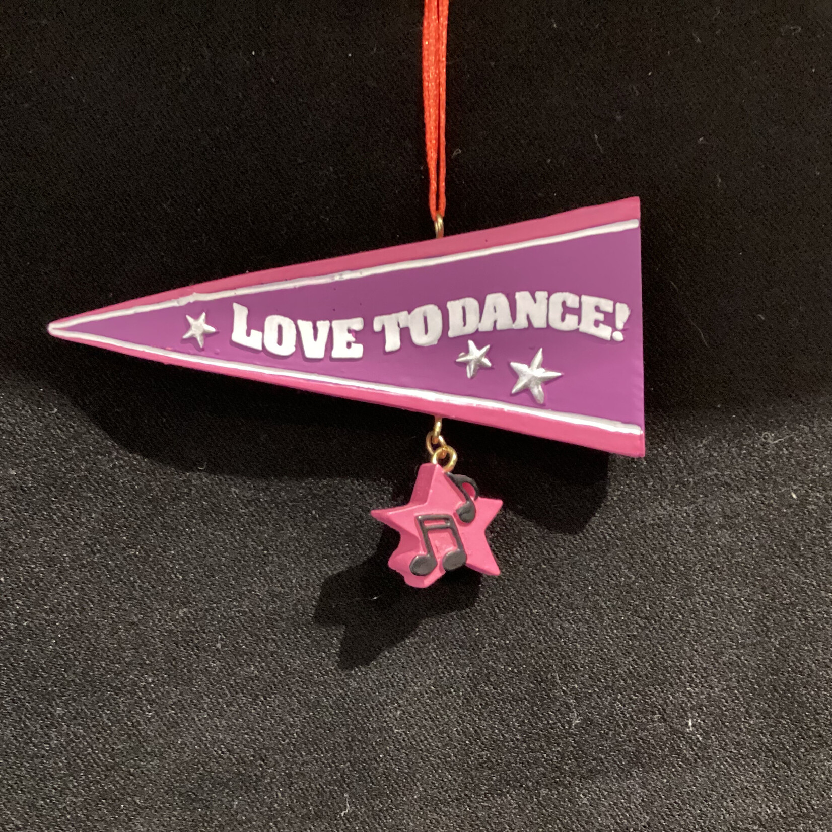 Dance Team Pennant Orn