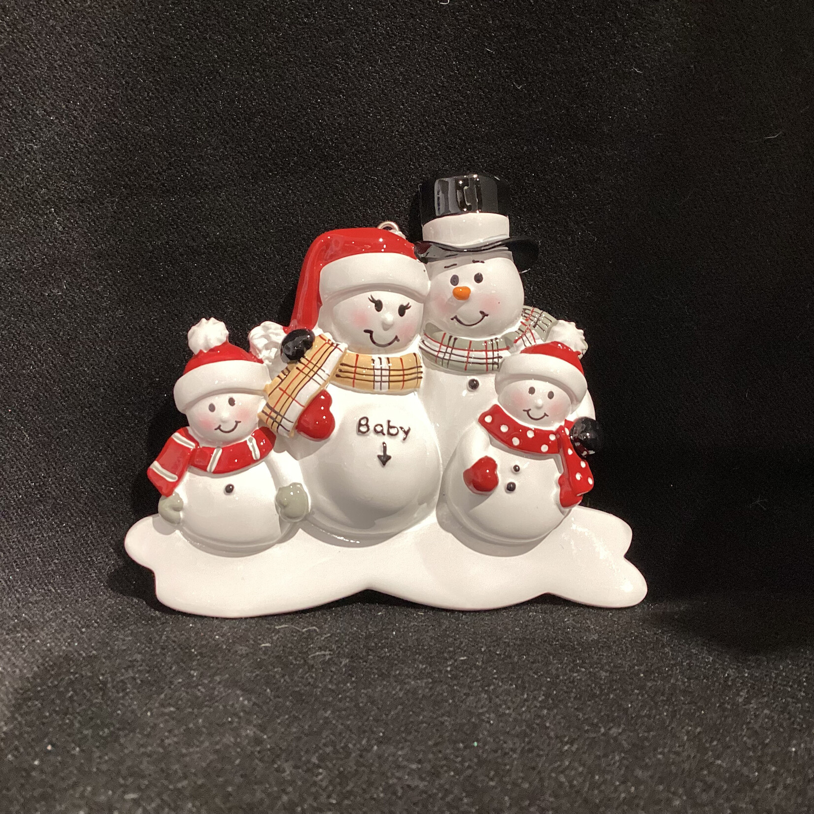 We're Expecting Snow Family Orn - 4