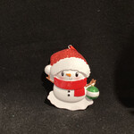 Baby Snowman Orn - Red