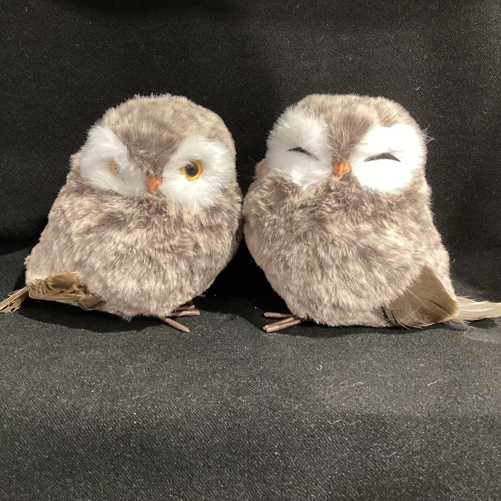 **4.5" Brown Standing Owl 2A
