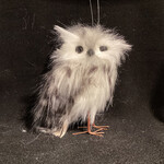 **Grey/White Owl Ornament
