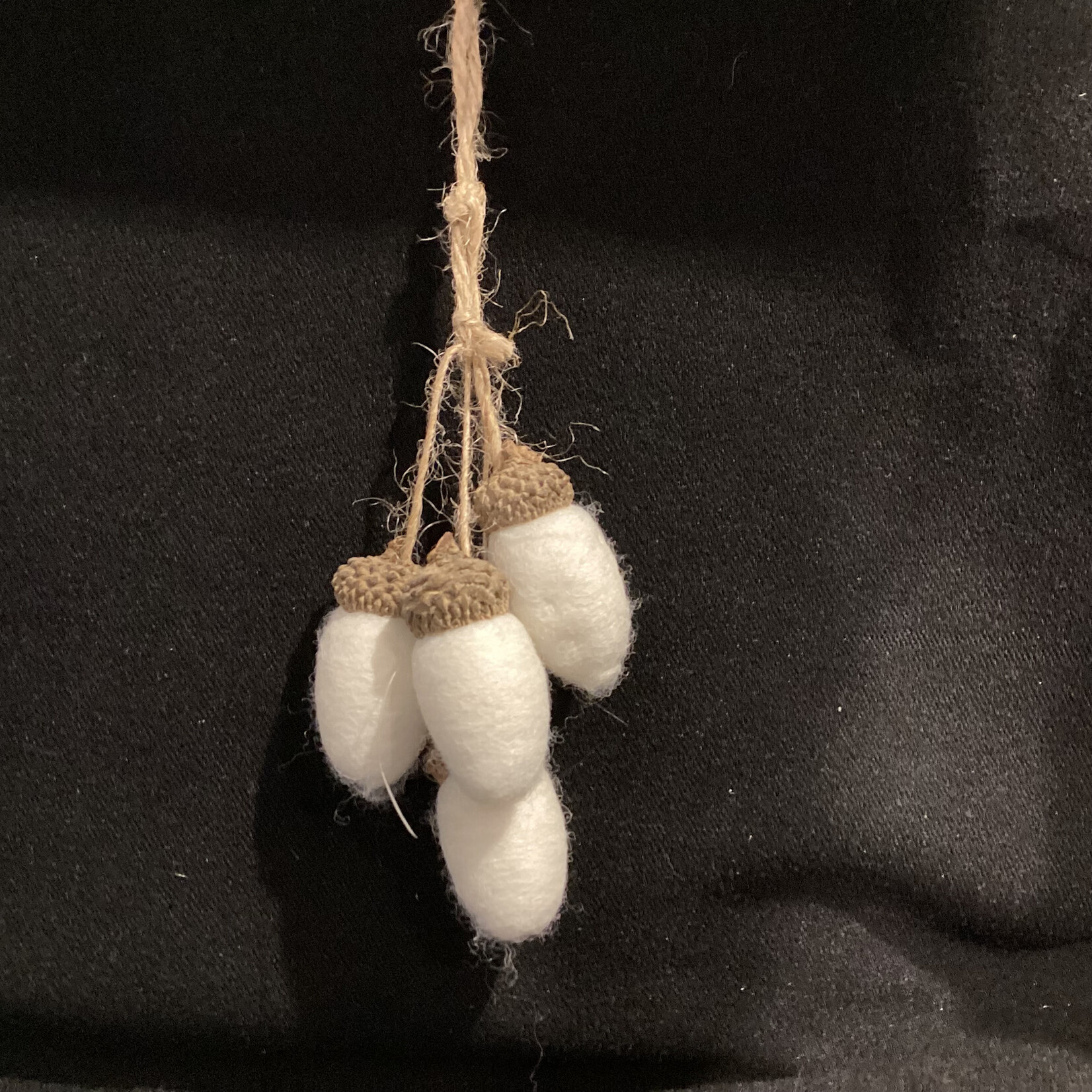 **Felted Hanging Acorns