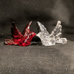 Acrylic Cardinal/Dove Ornament 2A