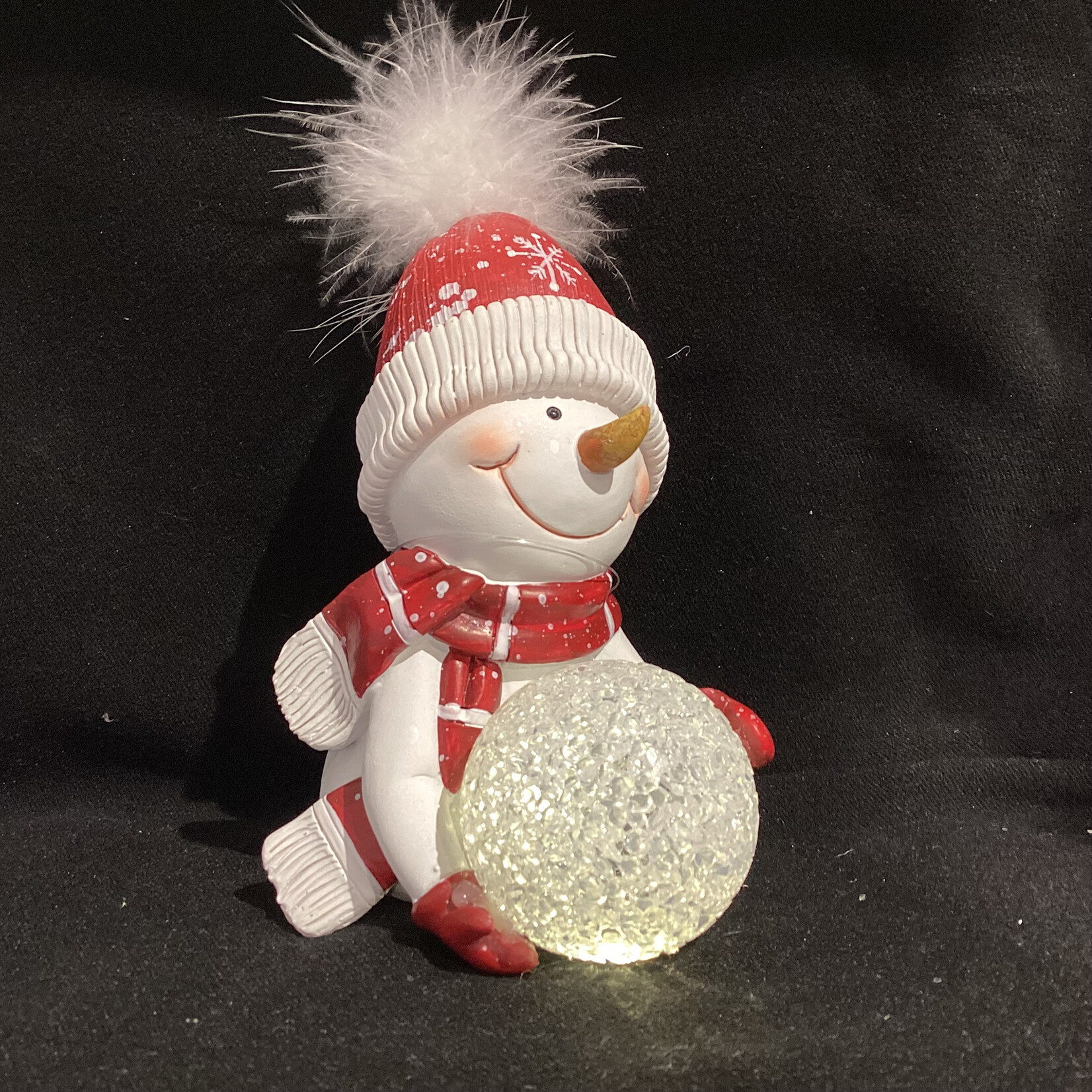 **5" Snowman w/LED Snowball