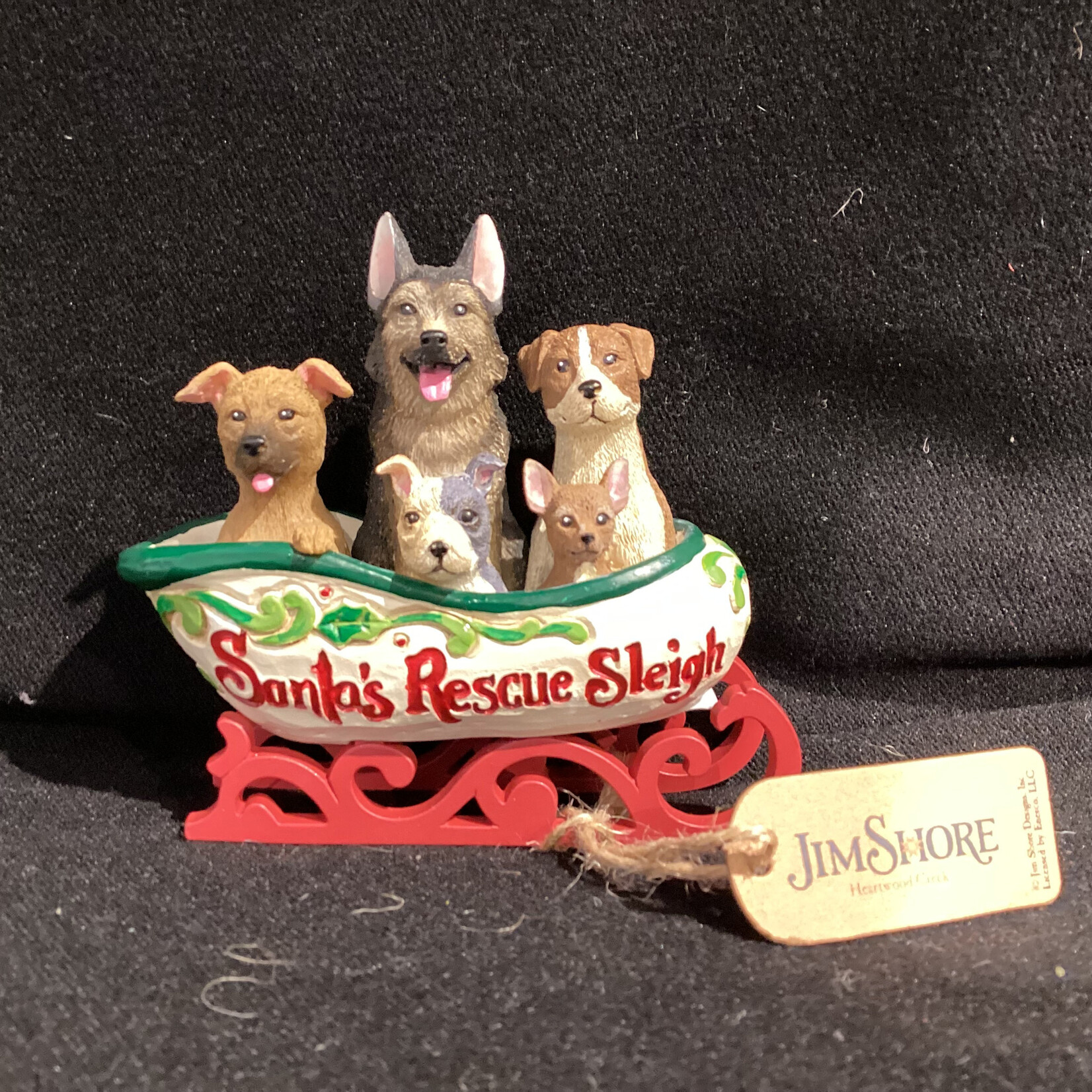 Jim Shore - Santa's Rescue Sleigh Figurine