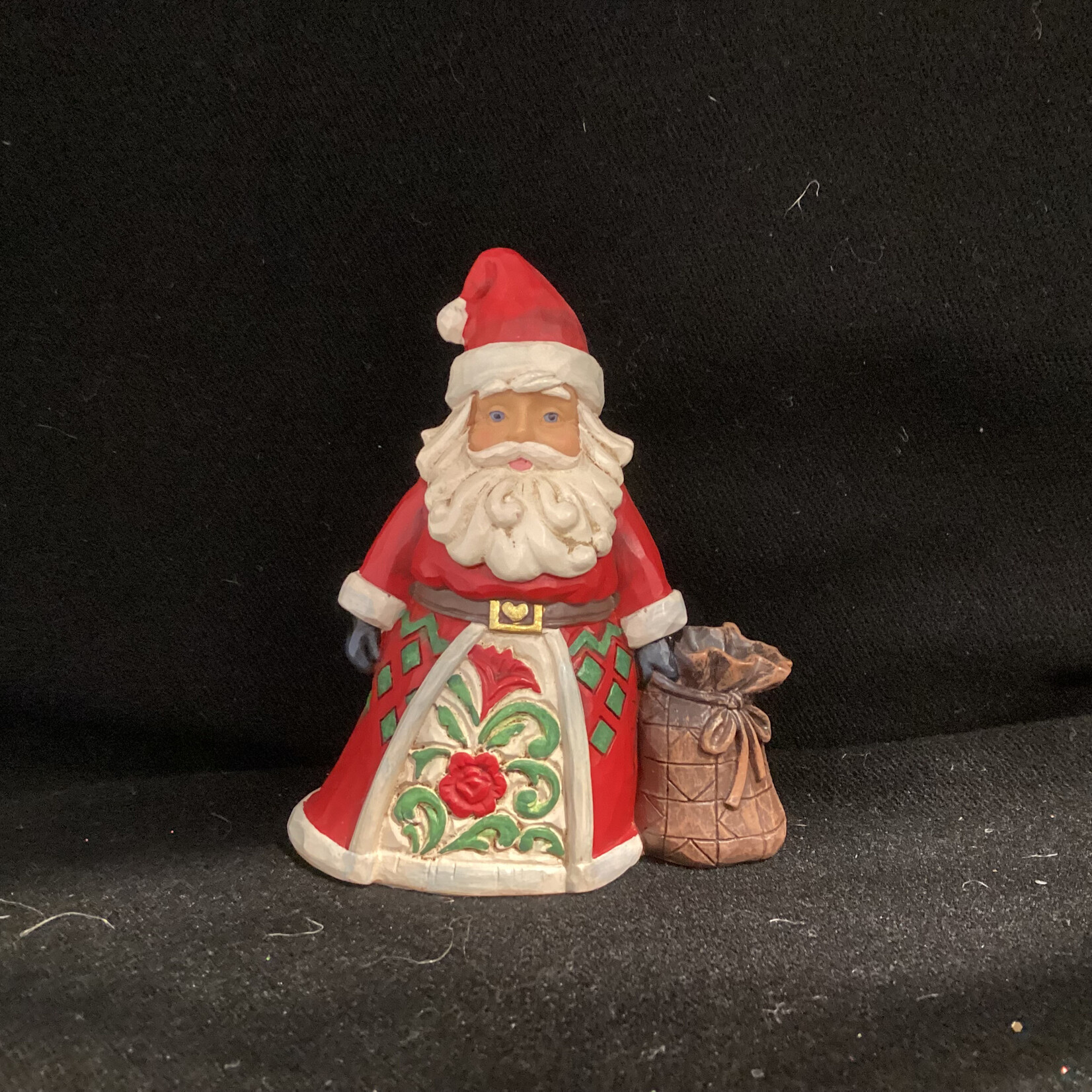 Jim Shore - Santa w/Toy Bag Mini Figurine