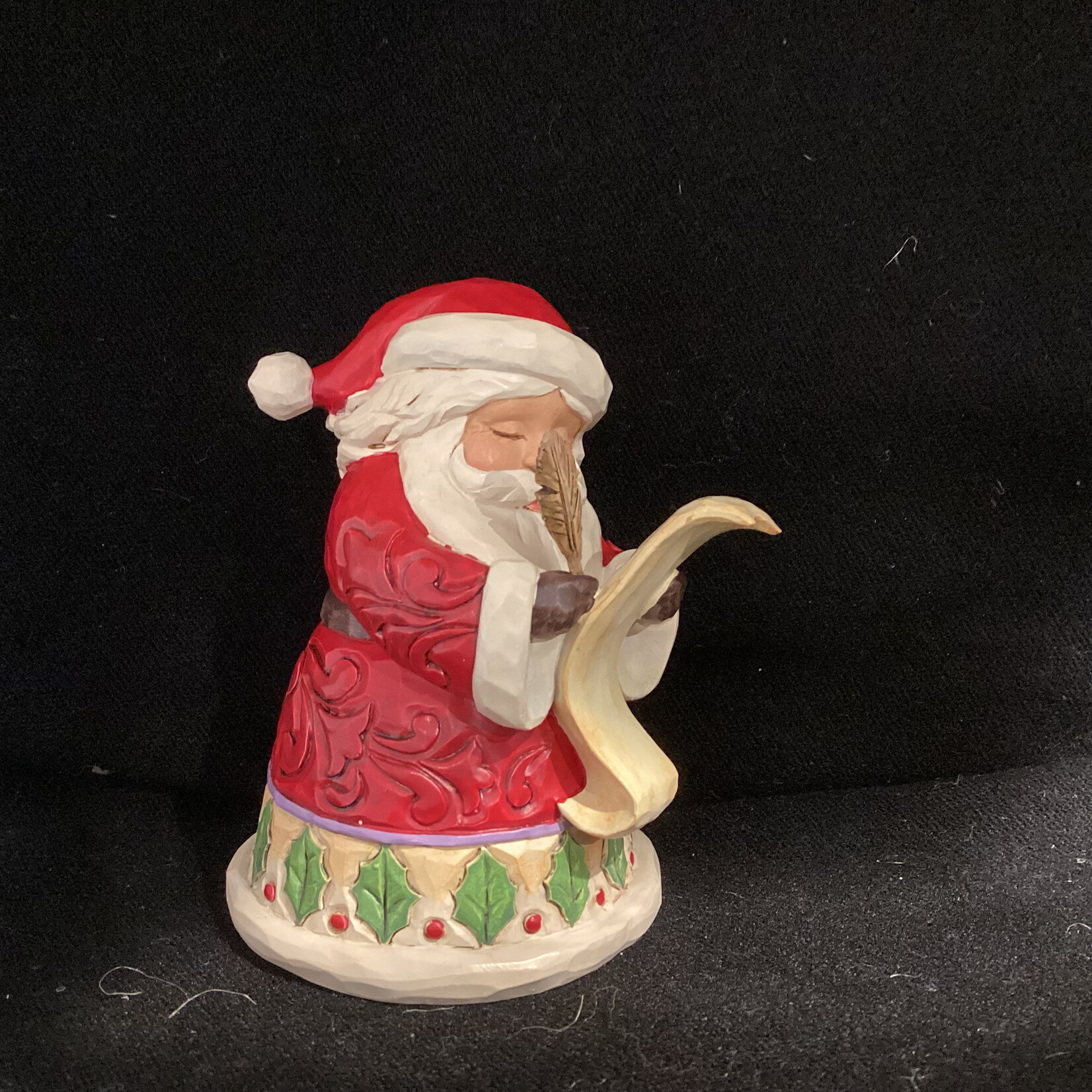 Jim Shore - Santa Wish List Mini Figurine