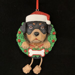 Rottweiler in Wreath Orn