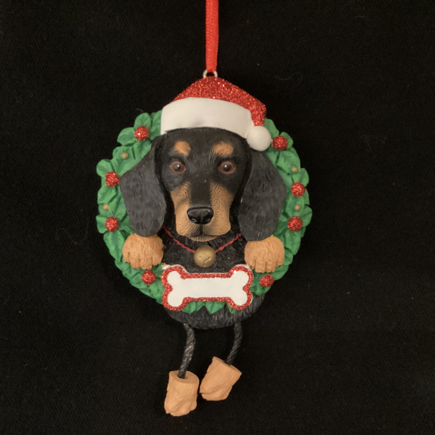 Dachshund in Wreath Orn