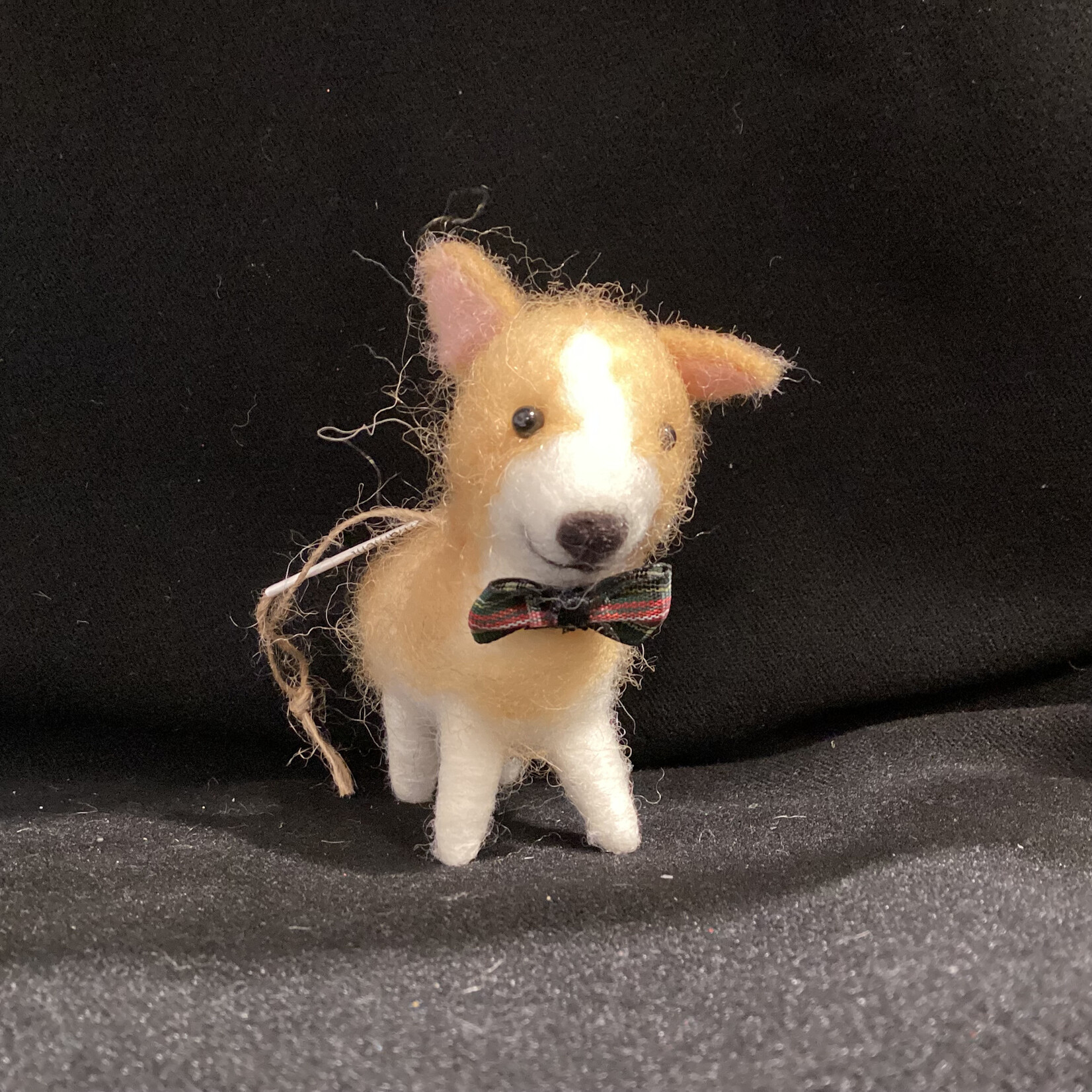 * Felt Corgi Ornament