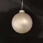 8cm Satin White Name Ball Modern