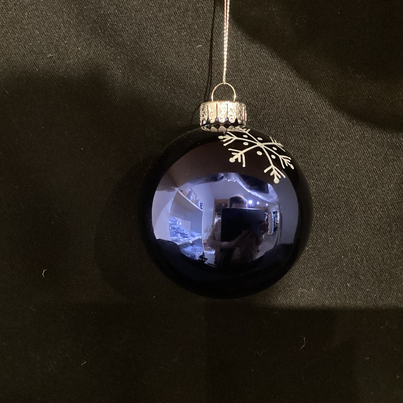 8cm Shiny Navy Name Ball Classic