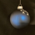 8cm Satin Royal Blue Name Ball Modern