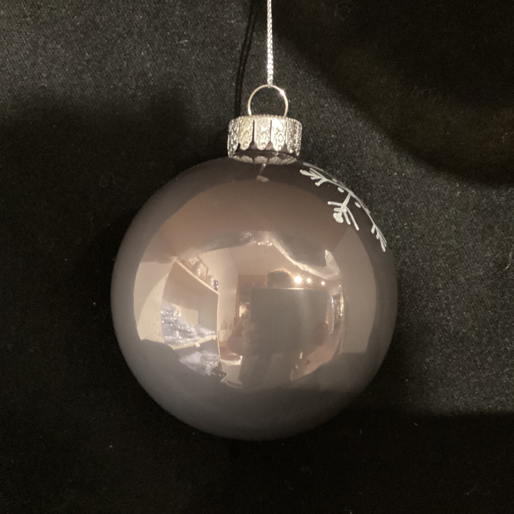 8cm Shiny Grey Name Ball Classic