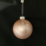 8cm Satin Baby Pink Name Ball Modern