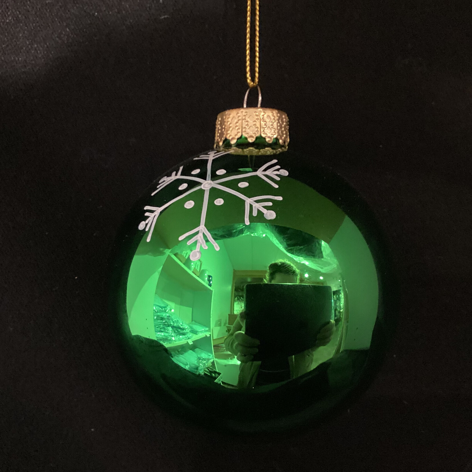 8cm Shiny Emerald Green Name Ball Classic