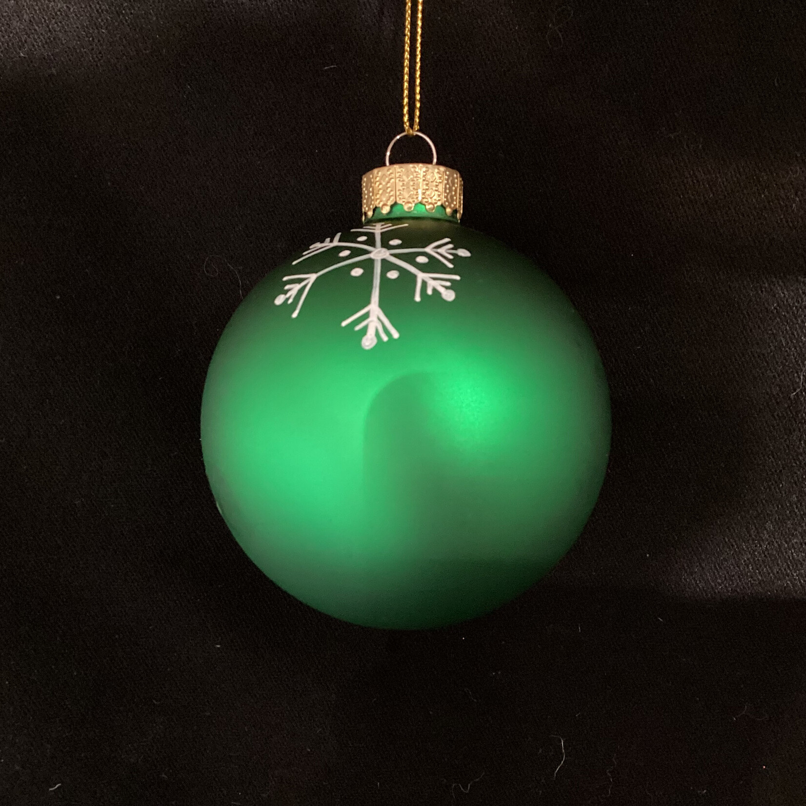 8cm Satin Emerald Green Name Ball Modern
