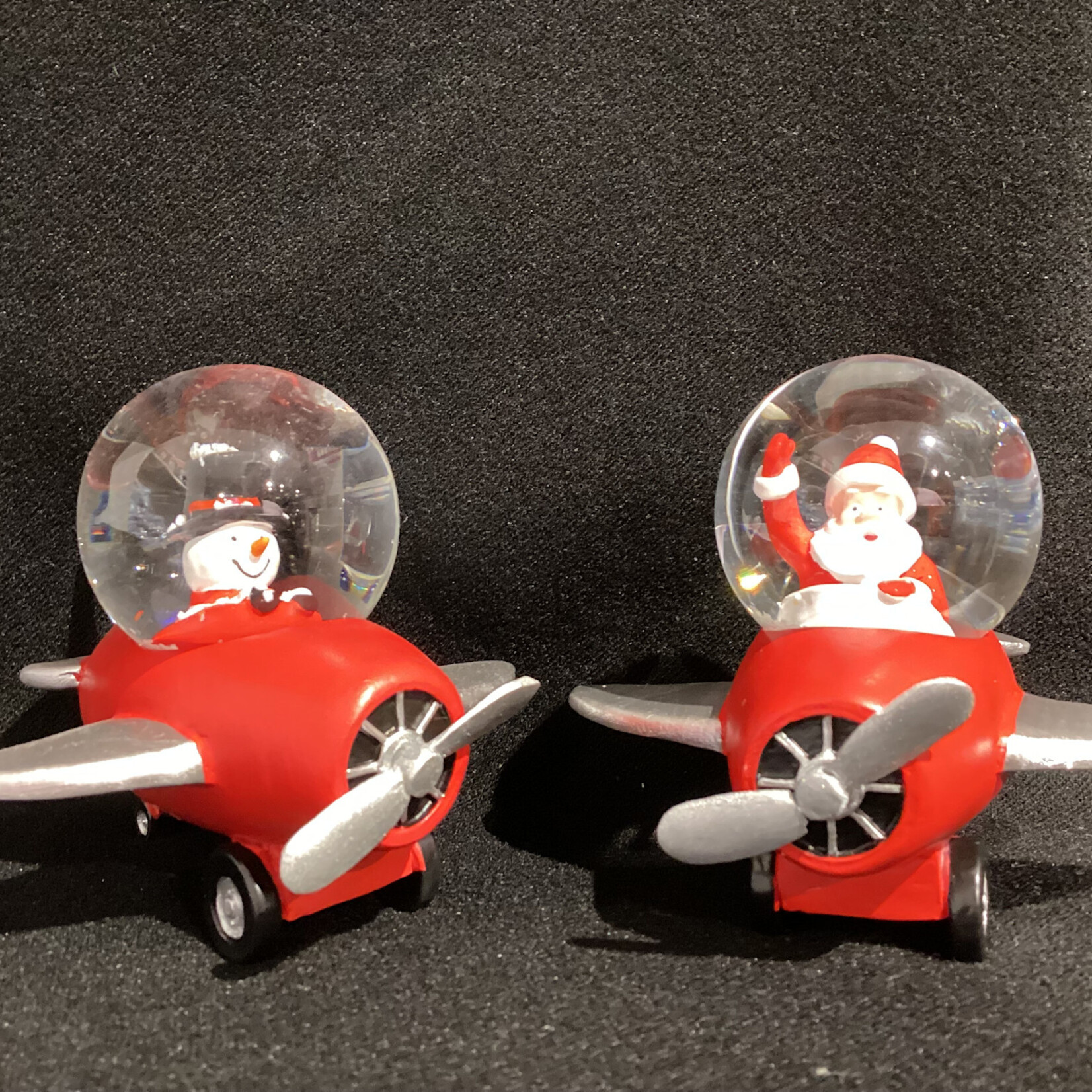 **Santa/Snowman in Plane Mini Dome 2A
