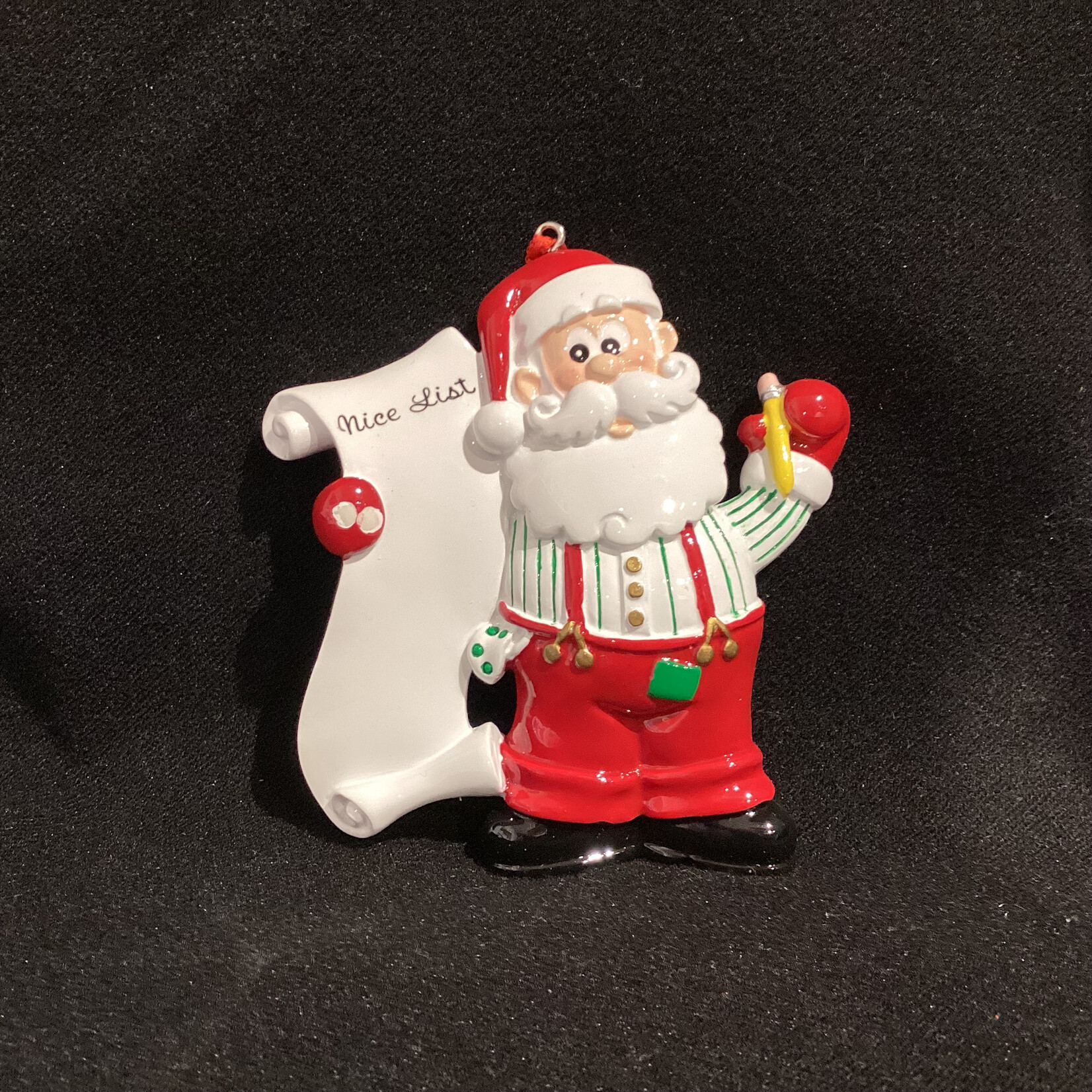 Santa w/Nice List Orn