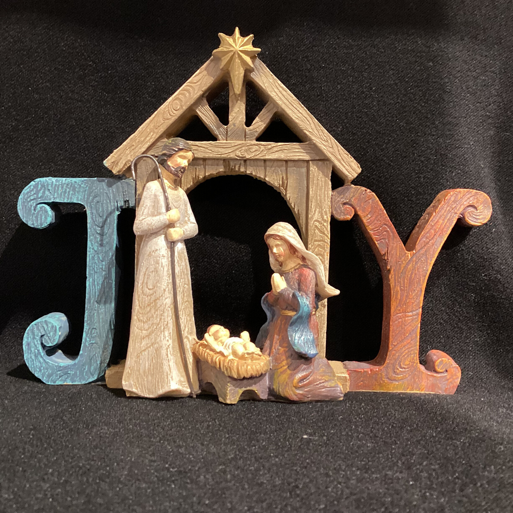 8.5" Multicolour Joy Nativity (no box)