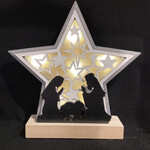 8" LED Star w/Holy Family