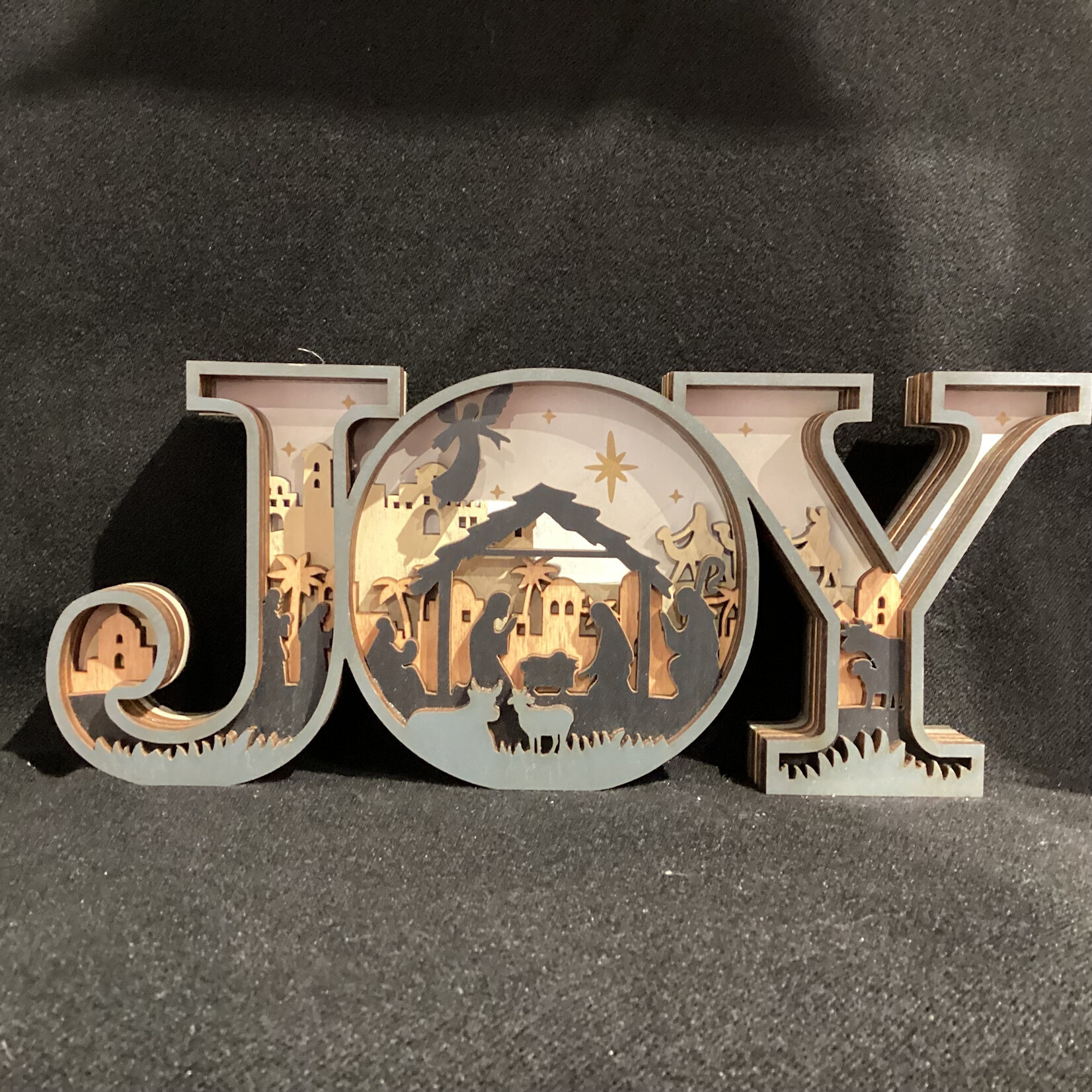 9.5" Joy w/Nativity Scene